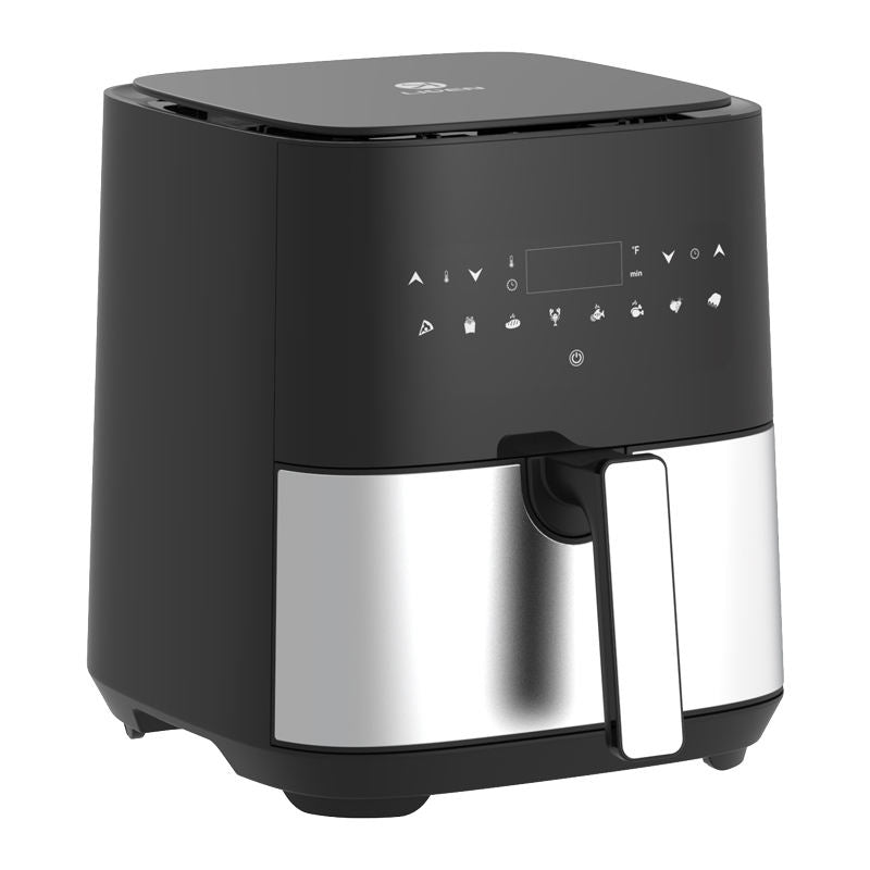 2025 Fryer Oil Free 5L Oven Commercial Digital Stainless Steel Home Use Touch Screen Air Fryer-海智集-