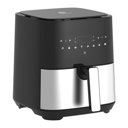 2025 Fryer Oil Free 5L Oven Commercial Digital Stainless Steel Home Use Touch Screen Air Fryer-海智集-