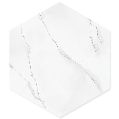 Easy DIY Hexagon Sticker Floor Tile 11.8" X 10.2" Inch Peel and Stick for RV-海智集-