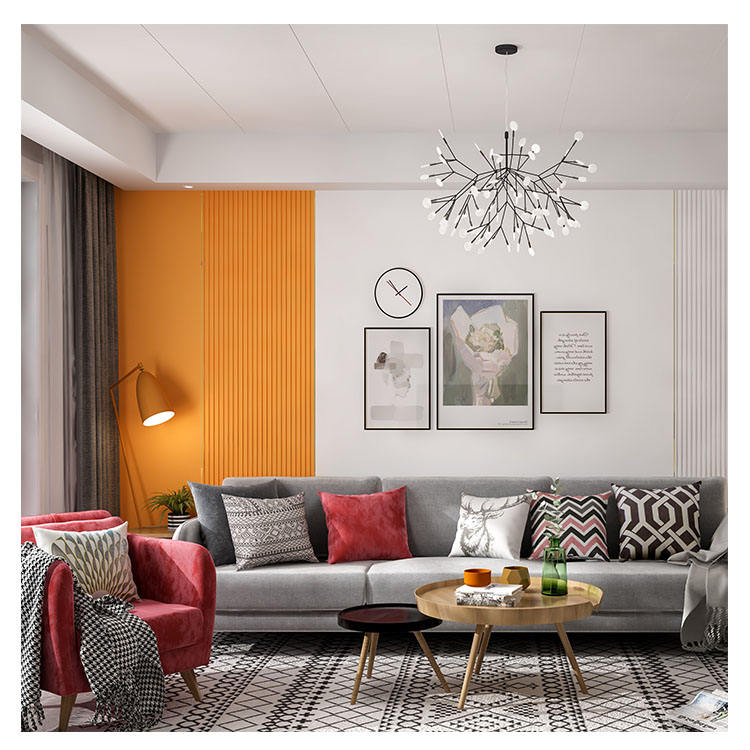 Interior Wall Panel Decoration Composite Plate Aluminum Metal Decorative Multi Panel TV Wall Sheet Board-海智集-