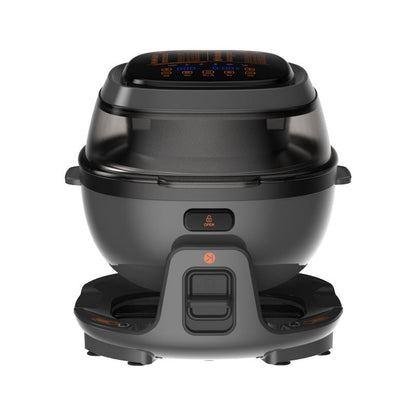 Household Smart 6L Electric Digital Control 360 degree Automatic Rotation Drum-type Design Air Fryer-海智集-