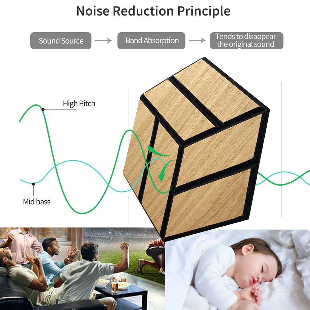 The newly designed hexagonal acoustic wood Mdf slat hotel wall panels for sound insulation decoration-海智集-