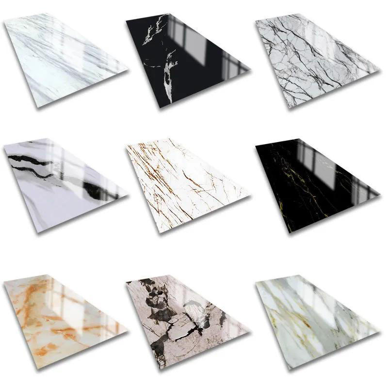 OEM Waterproof Flame Retardant Uv Marble Sheet Wall Panel Interior Decorative Pvc Marble Wall Panel Custom Pvc Uv Marble Sheet-海智集-