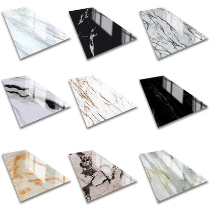 OEM Waterproof Flame Retardant Uv Marble Sheet Wall Panel Interior Decorative Pvc Marble Wall Panel Custom Pvc Uv Marble Sheet-海智集-