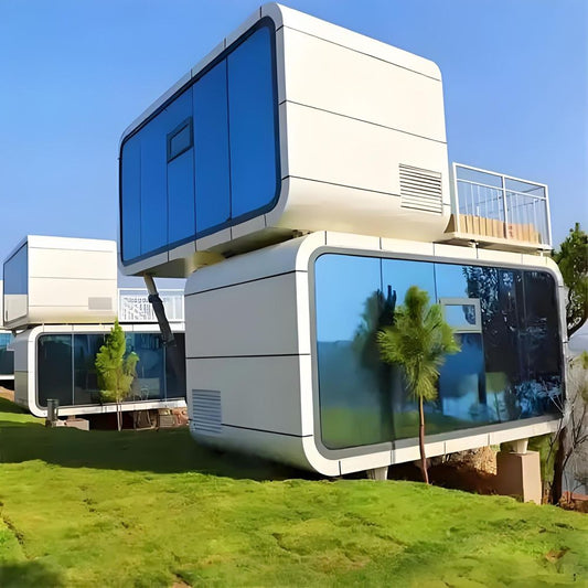 Multifunctional Prefab Detachable Container House apple Capsule House Office Hotel Tiny Cabin House-海智集-