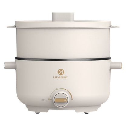 Multifunctional cooking pot for steaming and boiling covering various cooking methods like hot pot cooking braising frying-海智集-
