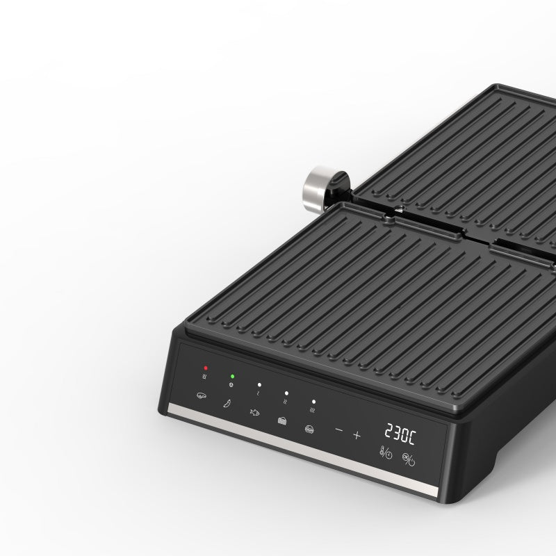 Good Quality Commercial Electric Grill Sandwich Contact Grill Gas Cast Iron Maker Steak Machine Electric Barbecue Grill Panini-海智集-