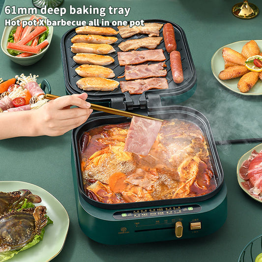 Electric Cooker Multi-Function Household Intelligent Split Small Electric Pot Cooker 110V 220V Dormitory Electric Hot Pot-海智集-