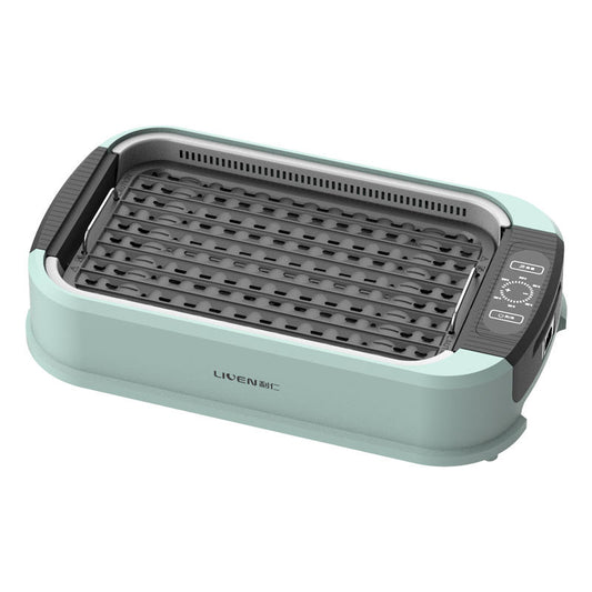 Multi-functional 2 In 1 Electric Bbq Grill heat evenly With Hot Pot Smokeless Indoor Electric Bbq Grills-海智集-