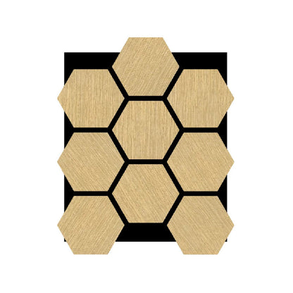 Customizable Hexagonal Soundproof Wall Panels MDF Wood Acoustic Decor for Living Room Wooden Soundproof Panels-海智集-