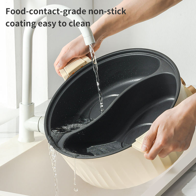 Wholesale Household multipurpose 2000W electric cooking pot portable Multi-function electric hot pot-海智集-