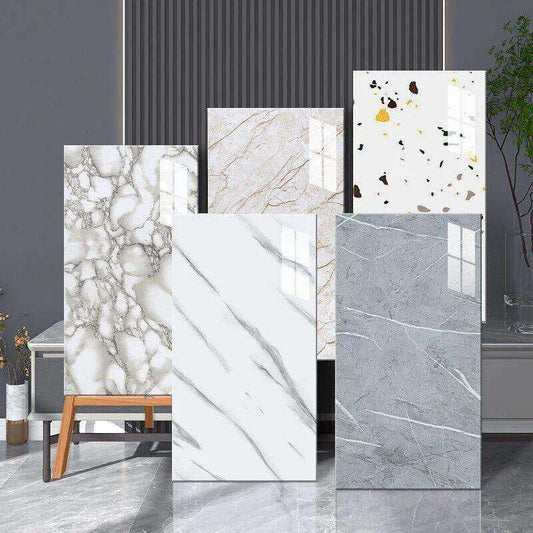 High Quality Waterproof Dining Room Living Room Pvc Uv Marble Sheet Interior Decoration Pvc Marble Sheet Custom Pvc Wall Panel-海智集-
