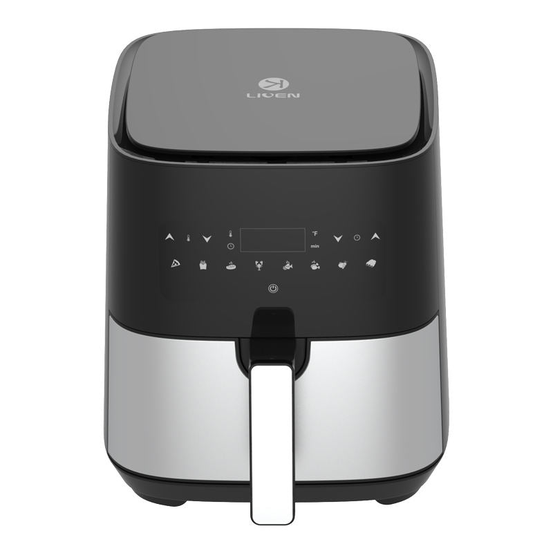 2025 Fryer Oil Free 5L Oven Commercial Digital Stainless Steel Home Use Touch Screen Air Fryer-海智集-