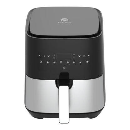 2025 Fryer Oil Free 5L Oven Commercial Digital Stainless Steel Home Use Touch Screen Air Fryer-海智集-