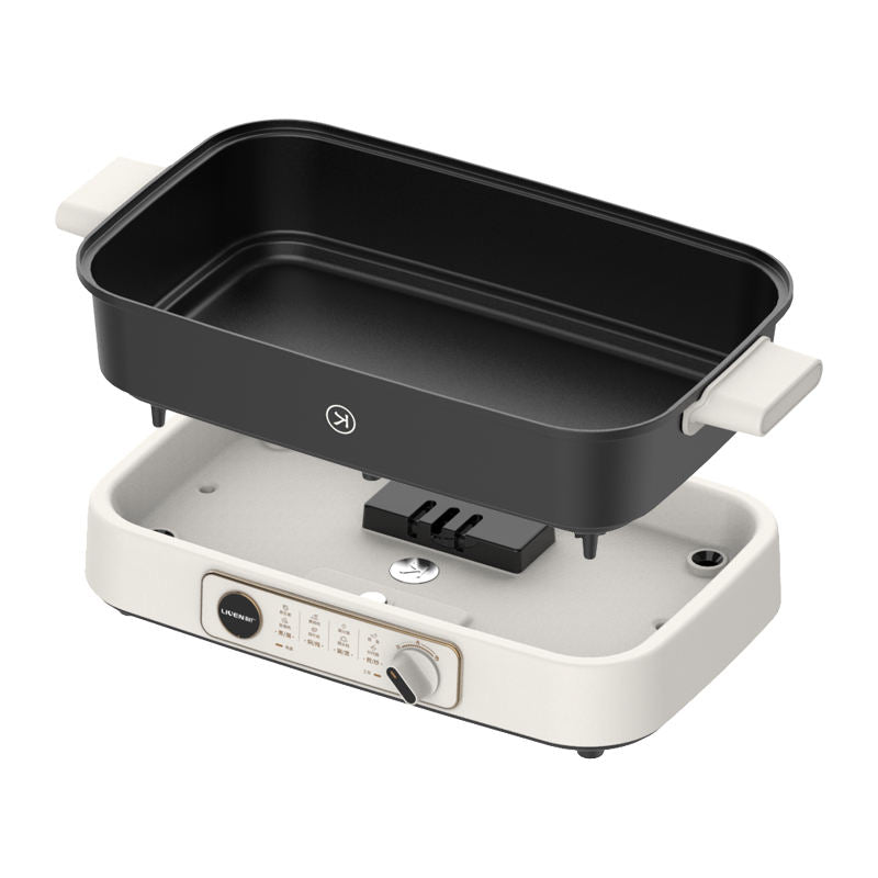 Electric Cooker Multi-Function Household Intelligent Split Electric Pot Cooker 110V 220V Dormitory Electric Hot Pot-海智集-