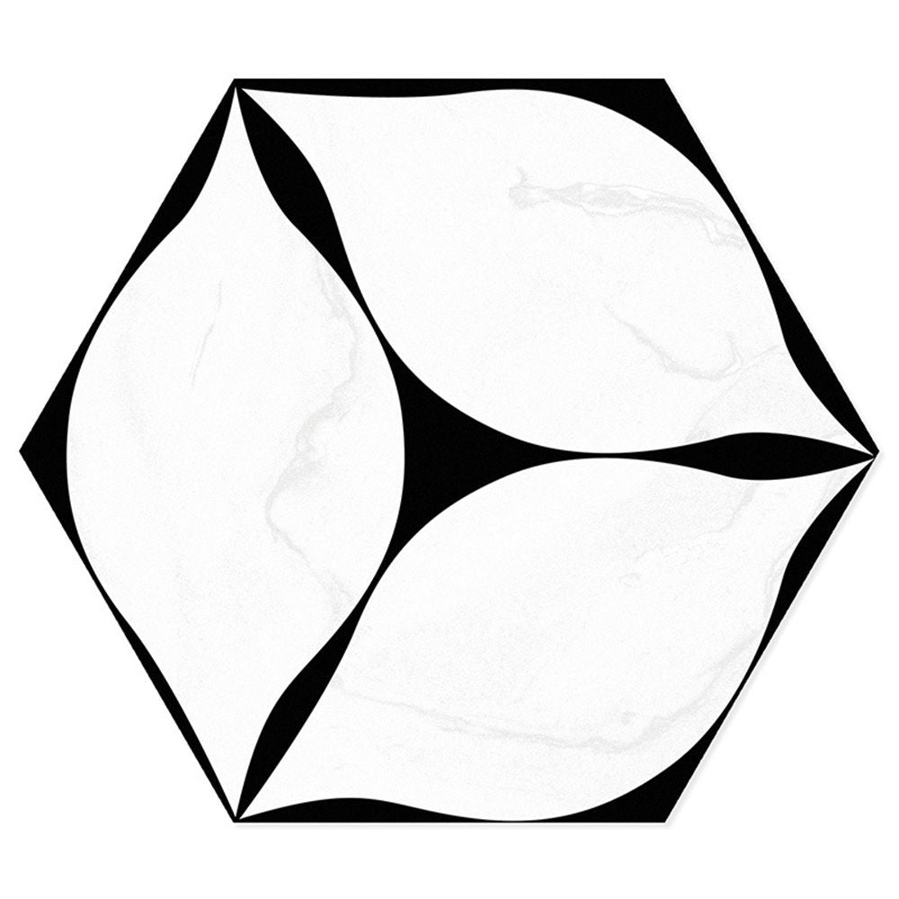 Self Adhesive Waterproof Vinyl Floor Panel Tile Hexagon Design for Home Office Bathroom-海智集-