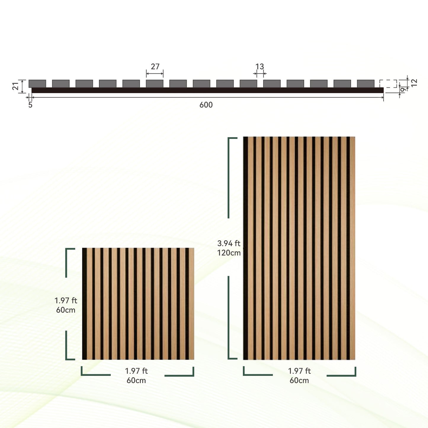 Wholesale 600mmx600mm Interior Decoration MDF Acoustic Wood Wall Paneling Custom Modern Acoustic Panels-海智集-