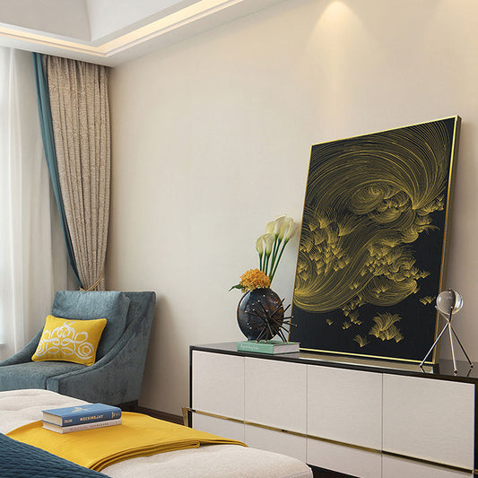 High Quality Embroidery Craft Living Room Decor Wall Paintings Custom Luxurious Wall Art Home Decor Paintings-海智集-