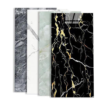 High Quality Waterproof Bedroom Living Room Uv Pvc Marble Sheets Interior Design Wall Pvc Marble Panel Custom Pvc Wall Panel-海智集-