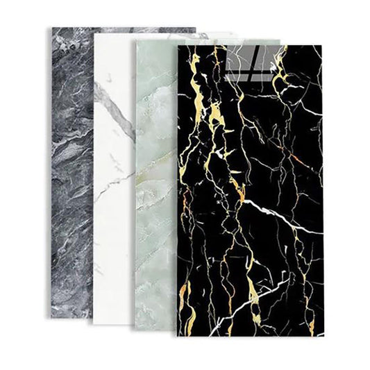 High Quality Waterproof Bedroom Living Room Uv Pvc Marble Sheets Interior Design Wall Pvc Marble Panel Custom Pvc Wall Panel-海智集-