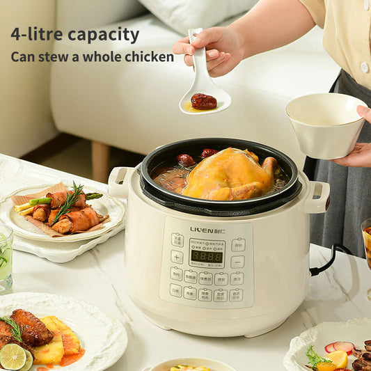 High Quality Commercial Or Household Electric Pressure Cooker Stainless Steel Multi 6L Capacity Pressure Pot Cookers-海智集-