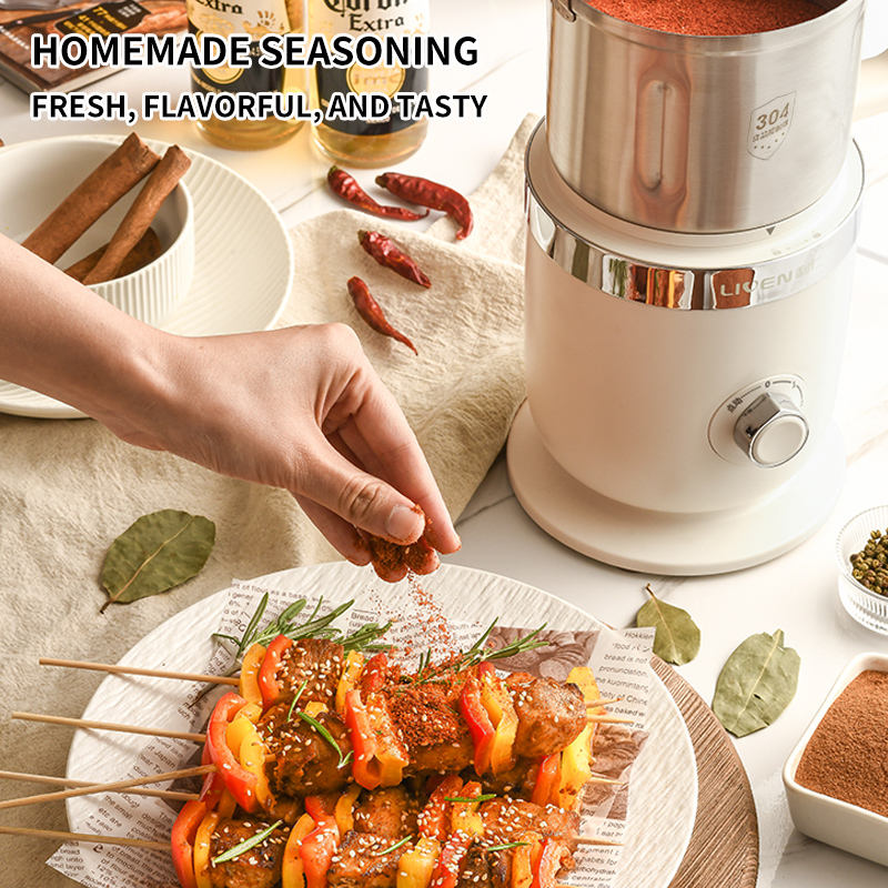 High Power Electric Coffee Grinder Kitchen Cereal Nuts Beans Spices Grains Grinder Machine Multifunctional Home Coffee Grinder-海智集-