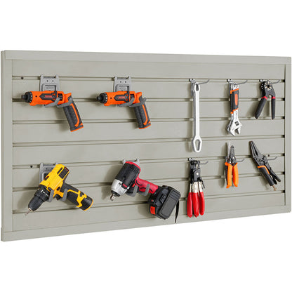 High Quality Garage Tool Home Storage Wpc Wall Board Custom Wpc Decorative Slatwall Panels Custom Wpc Slat Wall Panels