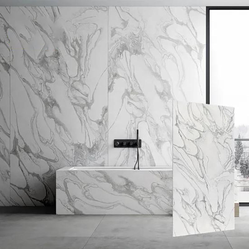 High Quality Waterproof Bedroom Living Room Uv Marble Sheet Interior Design Marble Pvc Panel Wall Custom Pvc Wall Panel-海智集-