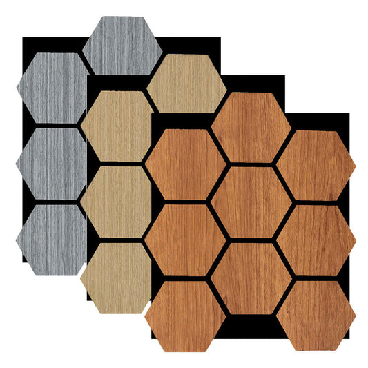 Premium Hexagonal Acoustic Wall Panels High Quality Soundproof MDF Wood Panels for Modern Home and Office Decoration-海智集-