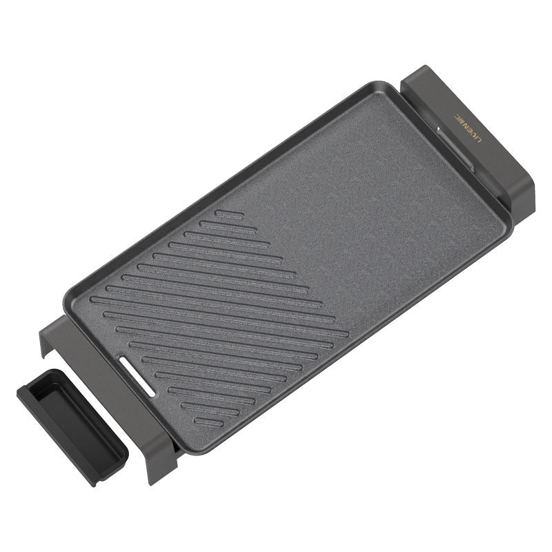 Barbecue Electric Grill Pan Non Stick Electric Barbecue Plate for Meat Hot Selling 110V Smokeless Iron OEM PTFE Household 220-海智集-