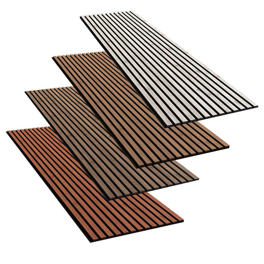 High Quality Modern Interior Acoustic Wall Panel Decoration MDF Wood Slat Wall Panel Custom Wooden Sound Absorbing Panels-海智集-