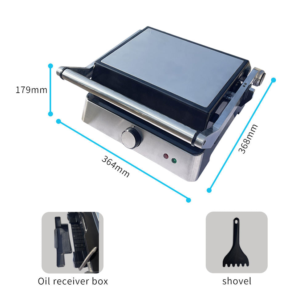 2000 W high power Electric Contact Grill Panini Press Smokeless Steak Machine Sandwich maker Non-stick BBQ Electric Grill-海智集-