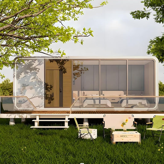 Modern Prefab Pod House Steel Space Capsule Style for Hotel Outdoor-海智集-