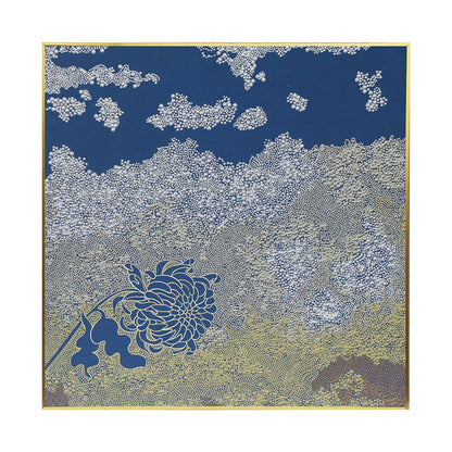 Timeless Botanical Embroidery Art Painting Handcrafted Heritage Flowers with Contemporary Framing for Interior Decoration-海智集-