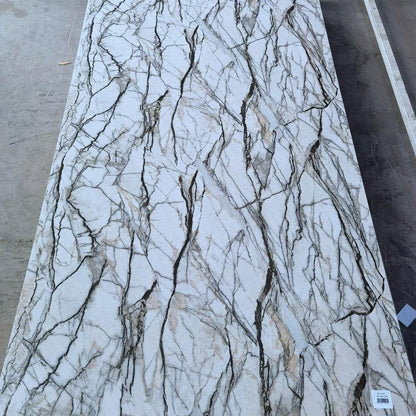 1220*2440mm High Gloss Modern Waterproof PVC Marble Sheet Wall Panel Indoor Decor UV Board for Apartments Moisture-Proof-海智集-