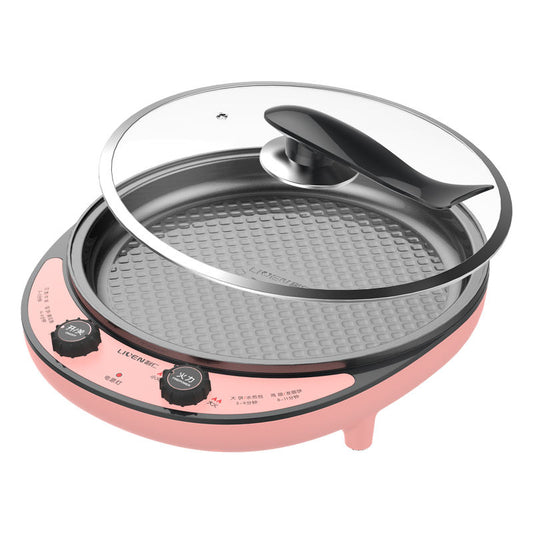 Multi Function electric frying pan with Non-stick Pan Coating hot pot function-海智集-