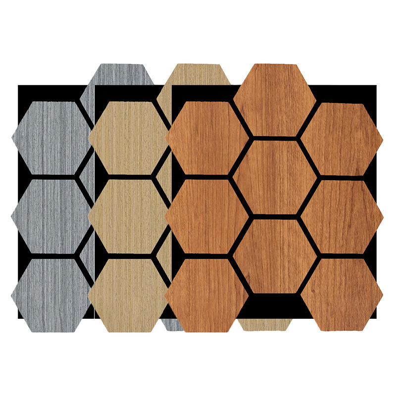 Premium Hexagonal Acoustic Wall Panels High Quality Soundproof MDF Wood Panels for Modern Home and Office Decoration-海智集-