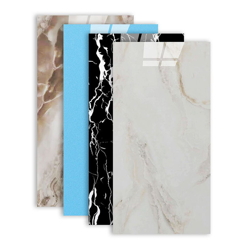 High Quality Waterproof Bedroom Living Room Uv Pvc Marble Sheets Interior Design Wall Pvc Marble Panel Custom Pvc Wall Panel-海智集-