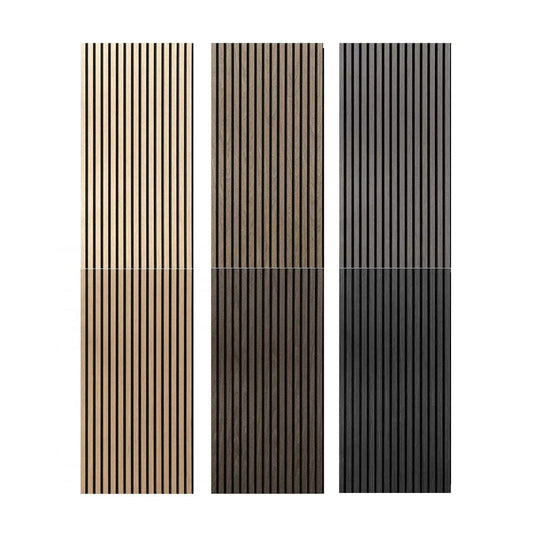 1200mmx600mm Interior Wood Veneer Slat Acoustic Wall Panels Custom Modern Acoustic Wall Paneling-海智集-