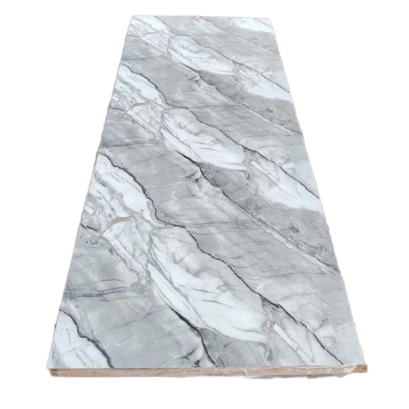 High Quality Bedroom Living Room Uv Marble Sheet Lightweight Marble Wall Panel Custom Uv Pvc Marble Sheet-海智集-