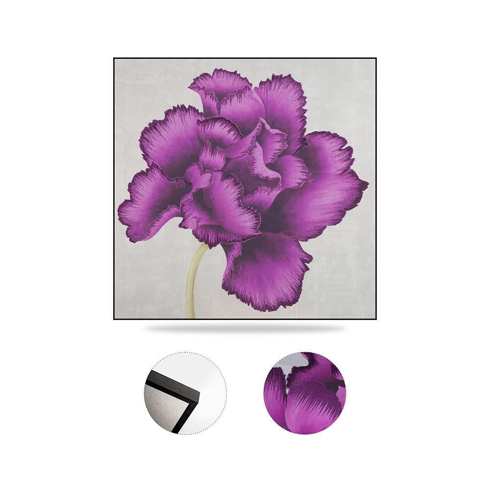 High Quality Embroidery Craft Flower Pattern Living Room Decor Wall Hanging Paintings Custom Modern Wall Art Home Decor Painting-海智集-