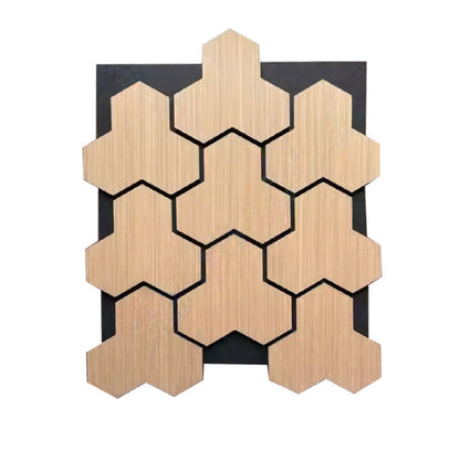 Professional Ultra Thick Hexagonal Wood Acoustic Panels for Soundproofing Modern Office Warehouses Living Room/Apartments Decor-海智集-