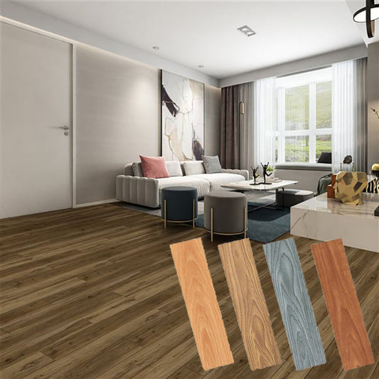 In Stock High Quality Waterproof 1220x184mm Modern SPC Flooring 4mm 5mm 6mm Thickness Custom Size Anti-slip SPC Flooring-海智集-