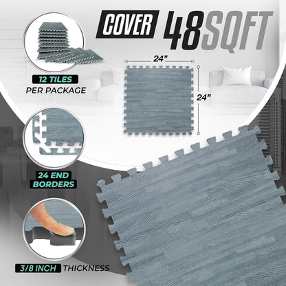 Fast Shipping 3/8 Inch Thick Foam Floor Tiles Stylish Flooring Solution for Play Area-海智集-