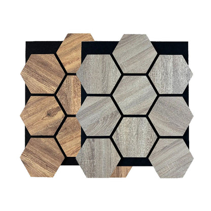 DIY Hexagonal Wooden Sound Panels Easy Install MDF Slat Wall Tiles for Custom Home and Studio Soundproofing-海智集-