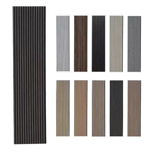 Decoracion De Alta Calidad Paneles De Pared De Listones De Madera MDF Panel De Pared De Madera Acstica Personalizado-海智集-