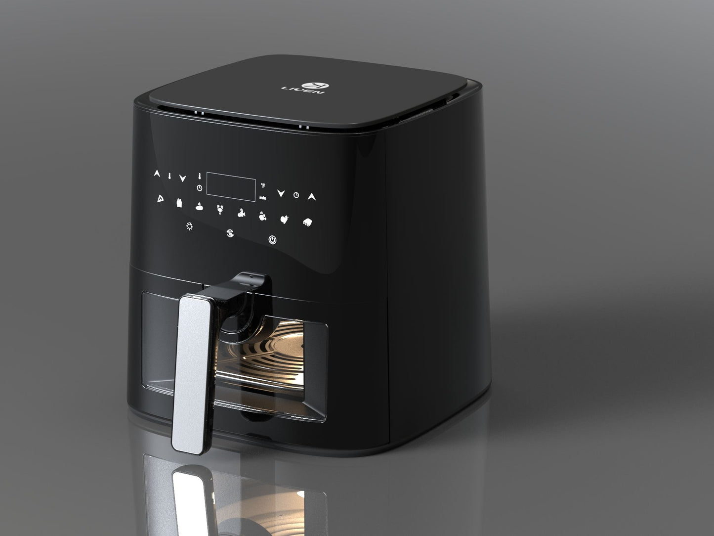 Hot Sale Newest Small ElectricAir Fryer Without Oil 5L digital & visible air fryer-海智集-