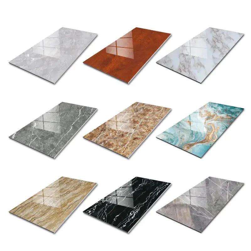 High Quality Bedroom Living Room Uv Marble Sheet Lightweight Marble Wall Panel Custom Uv Pvc Marble Sheet-海智集-