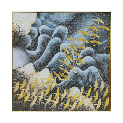 Neo Traditional Embroidery Art Painting Premium Fusion of Ancient Craft Contemporary Design for Luxury Interiors Gifts-海智集-