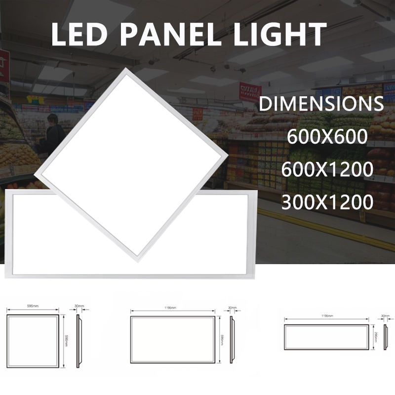 Commercial 36W LED Panel Light 30x120 Flat Panels 3000K 6500K Temperature Modern Square IP44 Rating 5 Years Warranty for Home-海智集-